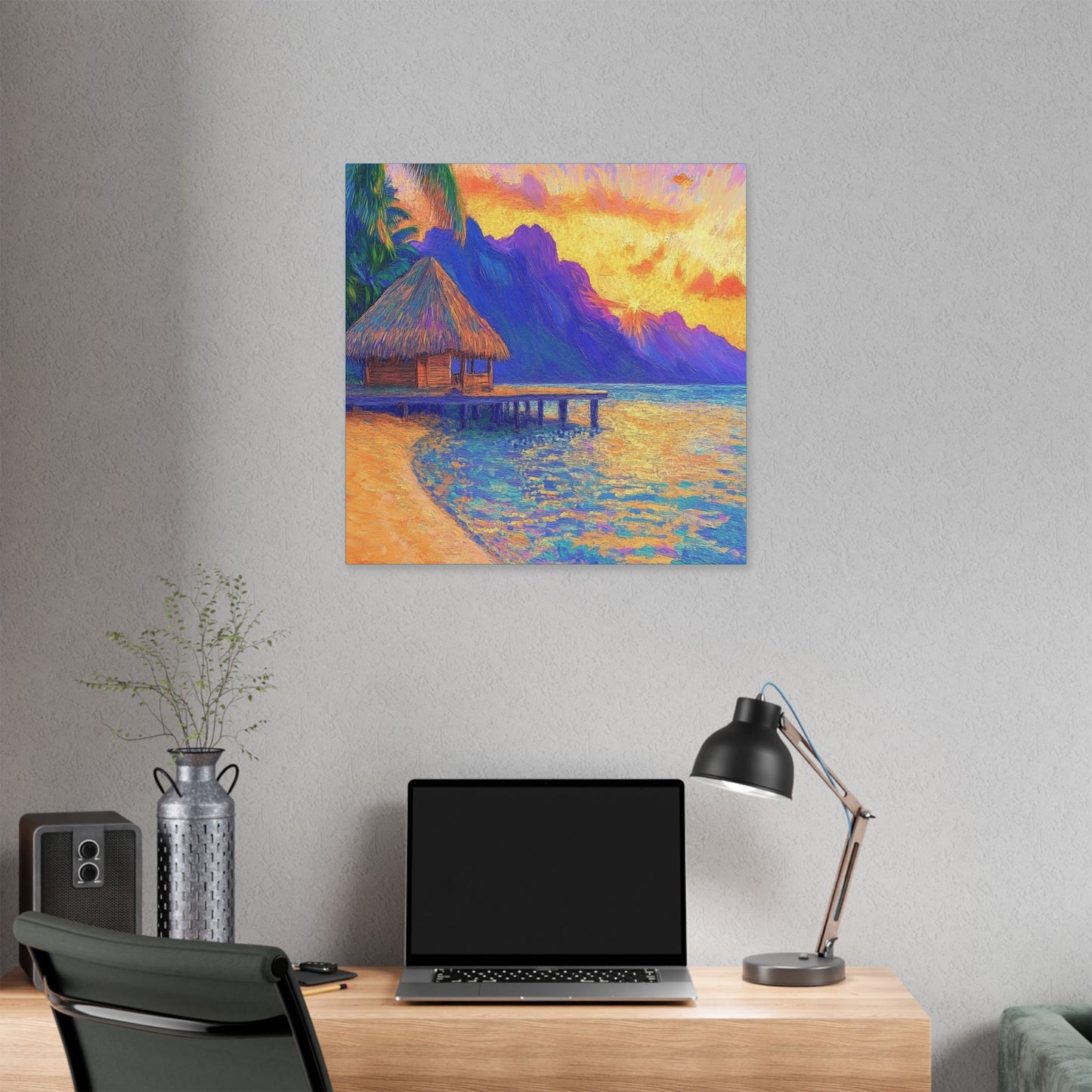 Mornings are Better on Vacation  - Fine Art Print on Canvas