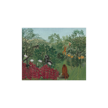 Tropical Forest with Monkeys - Rousseau Fine Art Poster