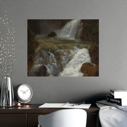Waterfalls at Tivoli - Italian Landscape Fine Art Poster