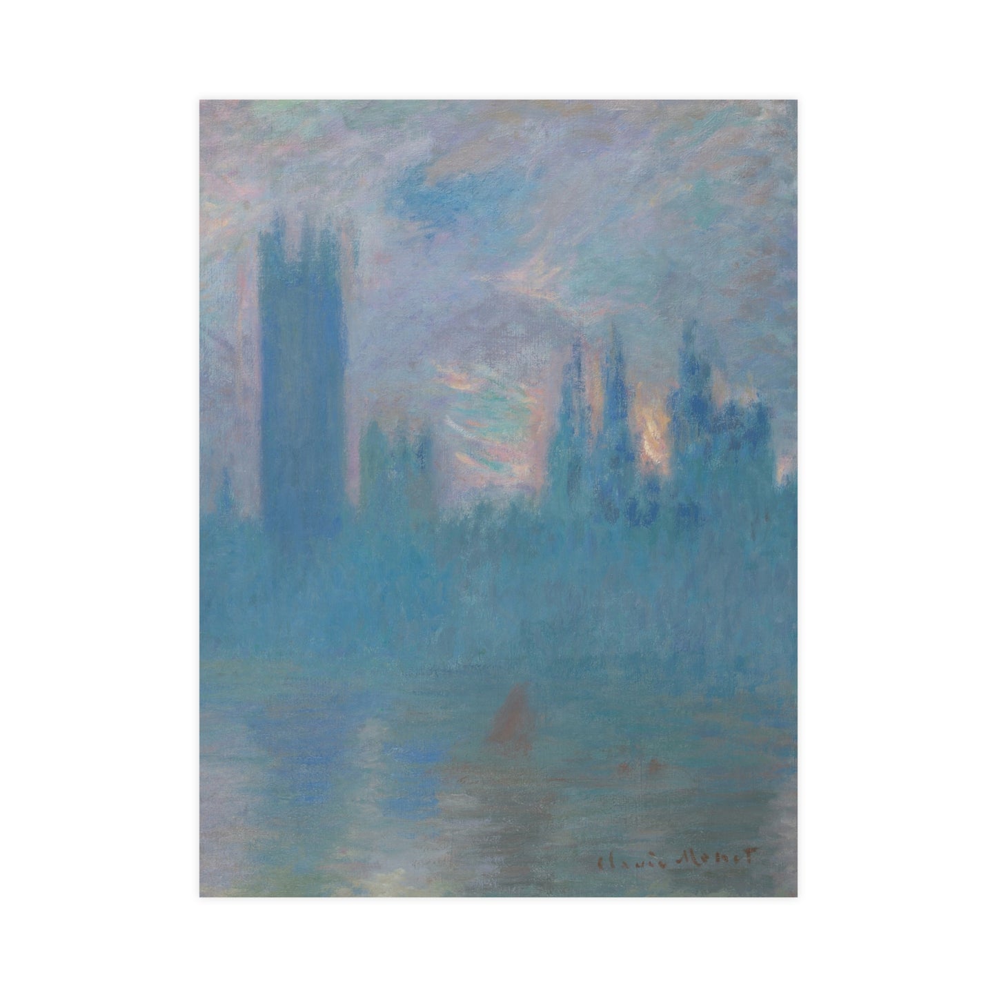 Houses of Parliament London - Monet Fine Art Poster