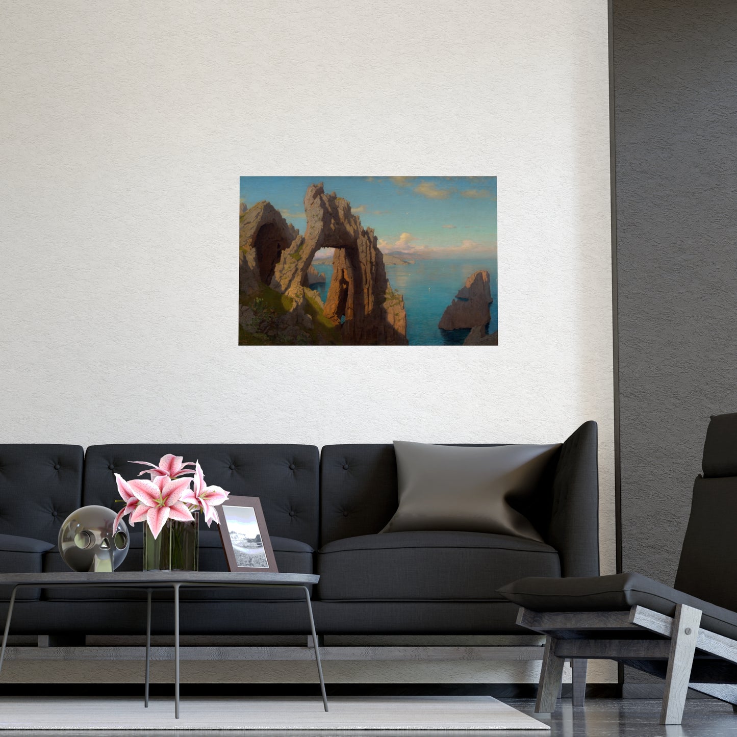 Natural Arch at Capri - Italian Coast Fine Art Poster