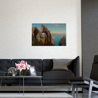 Natural Arch at Capri - Italian Coast Fine Art Poster