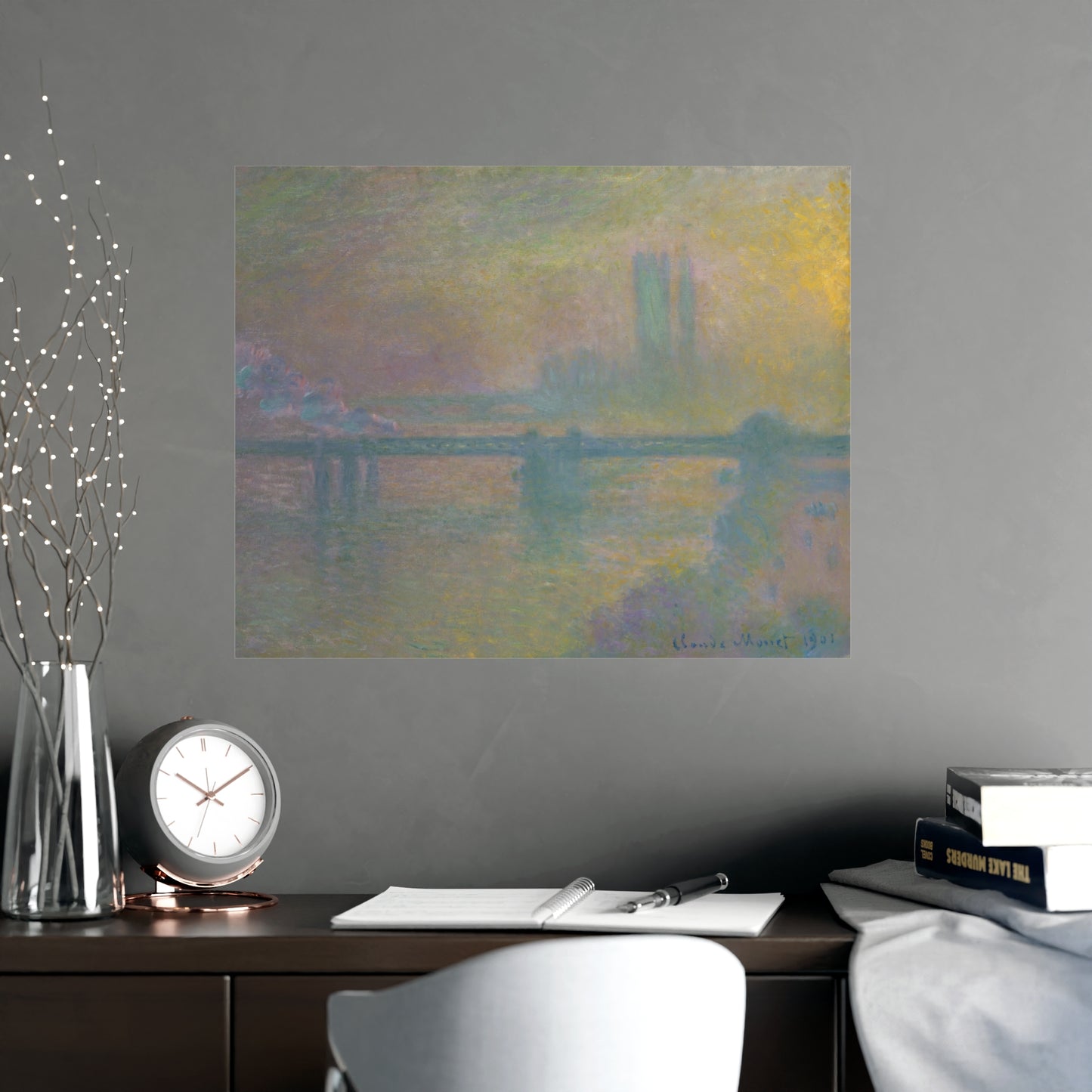 Charing Cross Bridge London - Monet Fine Art Poster