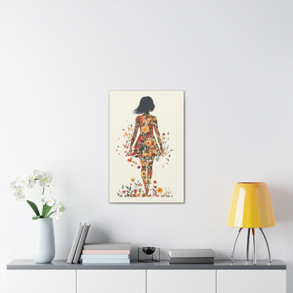 You Belong Among the Wildflowers  - Flower Girl - Print on Canvas
