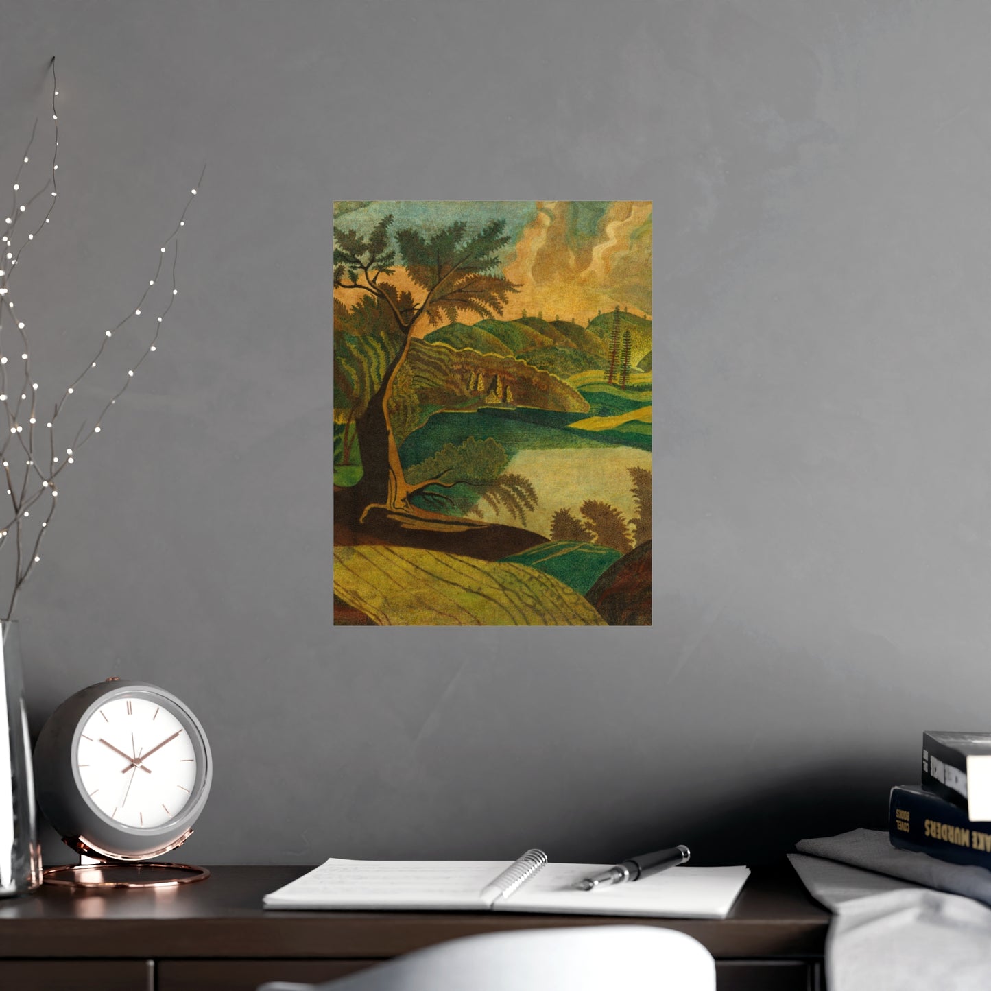 Stylized Landscape - Modern Abstract Fine Art Poster