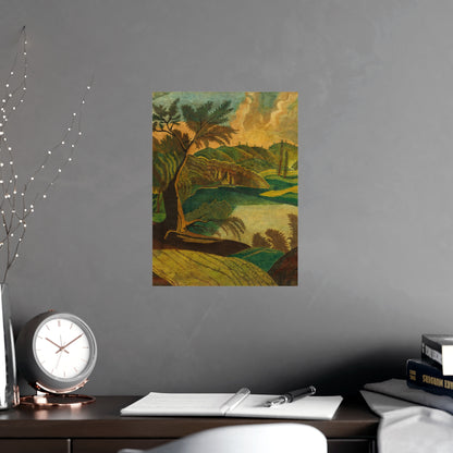 Stylized Landscape - Modern Abstract Fine Art Poster
