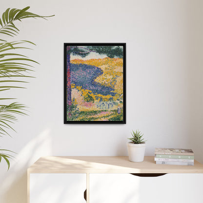 Valley with Fir Shade on the Mountain - Museum Collection - Framed Canvas Print