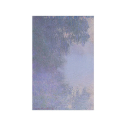 Branch of the Seine near Giverny in Mist - Monet Fine Art Poster