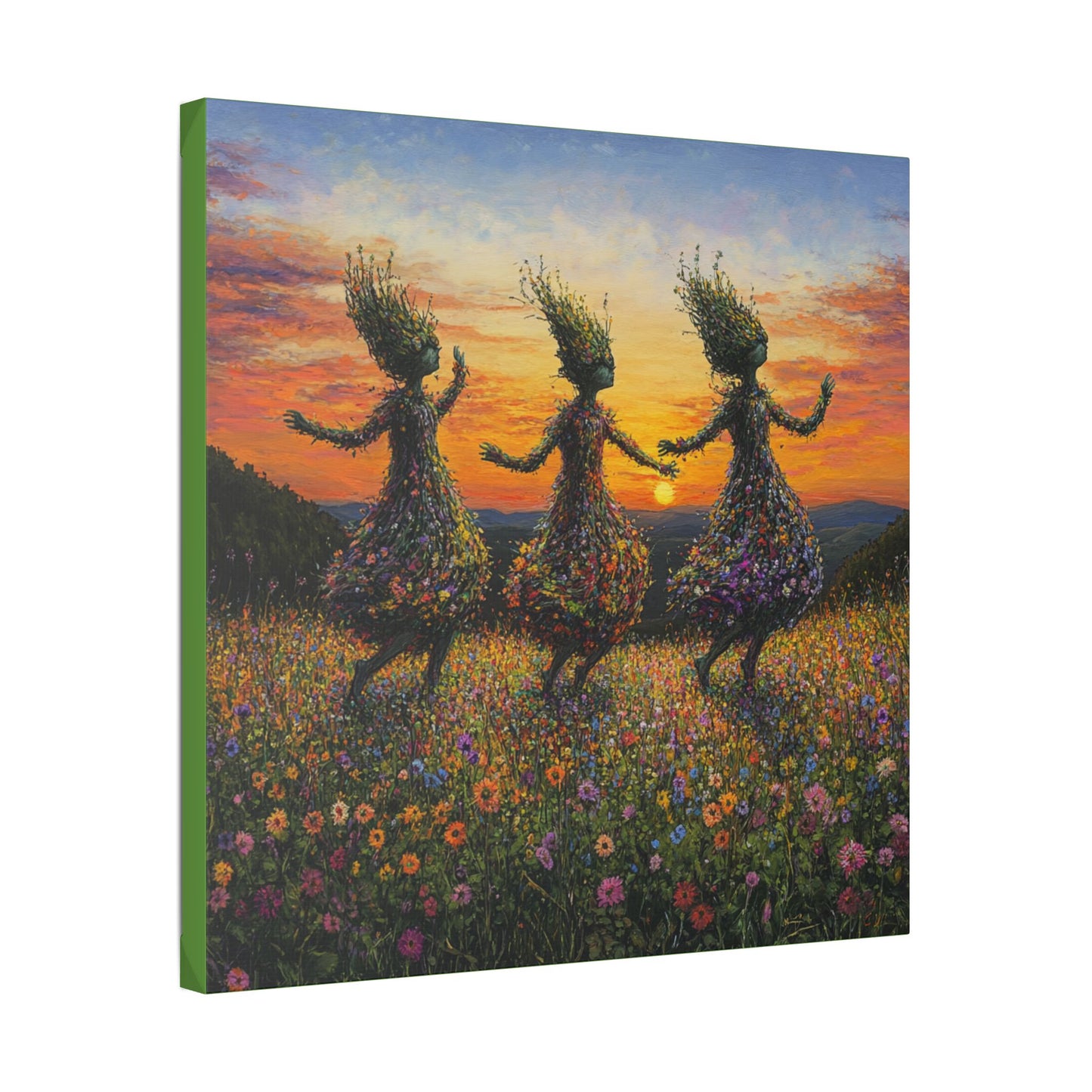 The Fairy Frolic - Flowers & Fairies Collection - Wall Art on Canvas