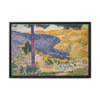Valley with Fir Shade on the Mountain - Museum Collection - Framed Canvas Print