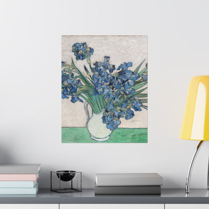 Van Gogh Irises Fine Art Print - Blue Flowers Wall Art