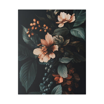 Evergreen Moody Botanical -Secret Garden Series  - Fine Art Print on Canvas