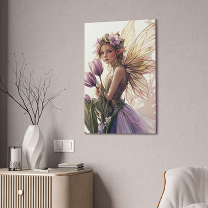 Tuesdays are for Tulips - Flowers & Fairies Collection - Fine Art Print on Canvas