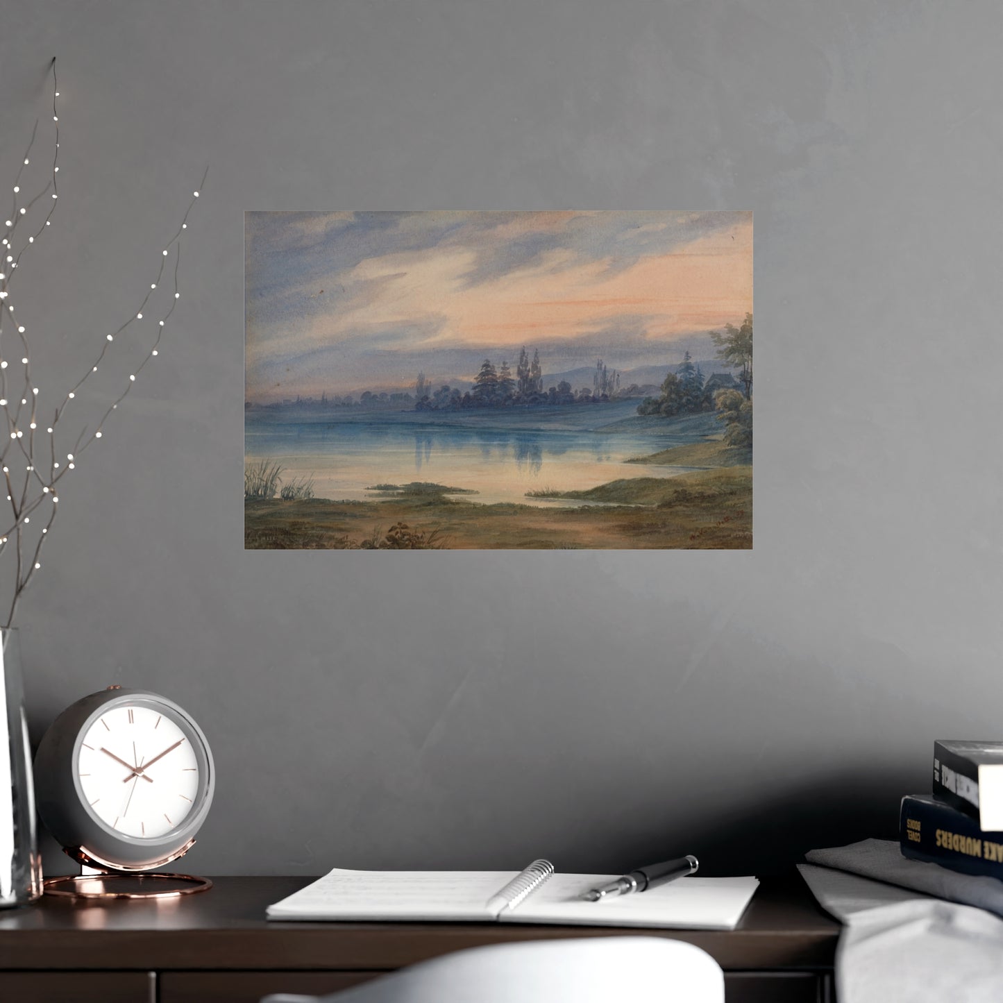 Landscape near Strasbourg - European Pastoral Fine Art Poster