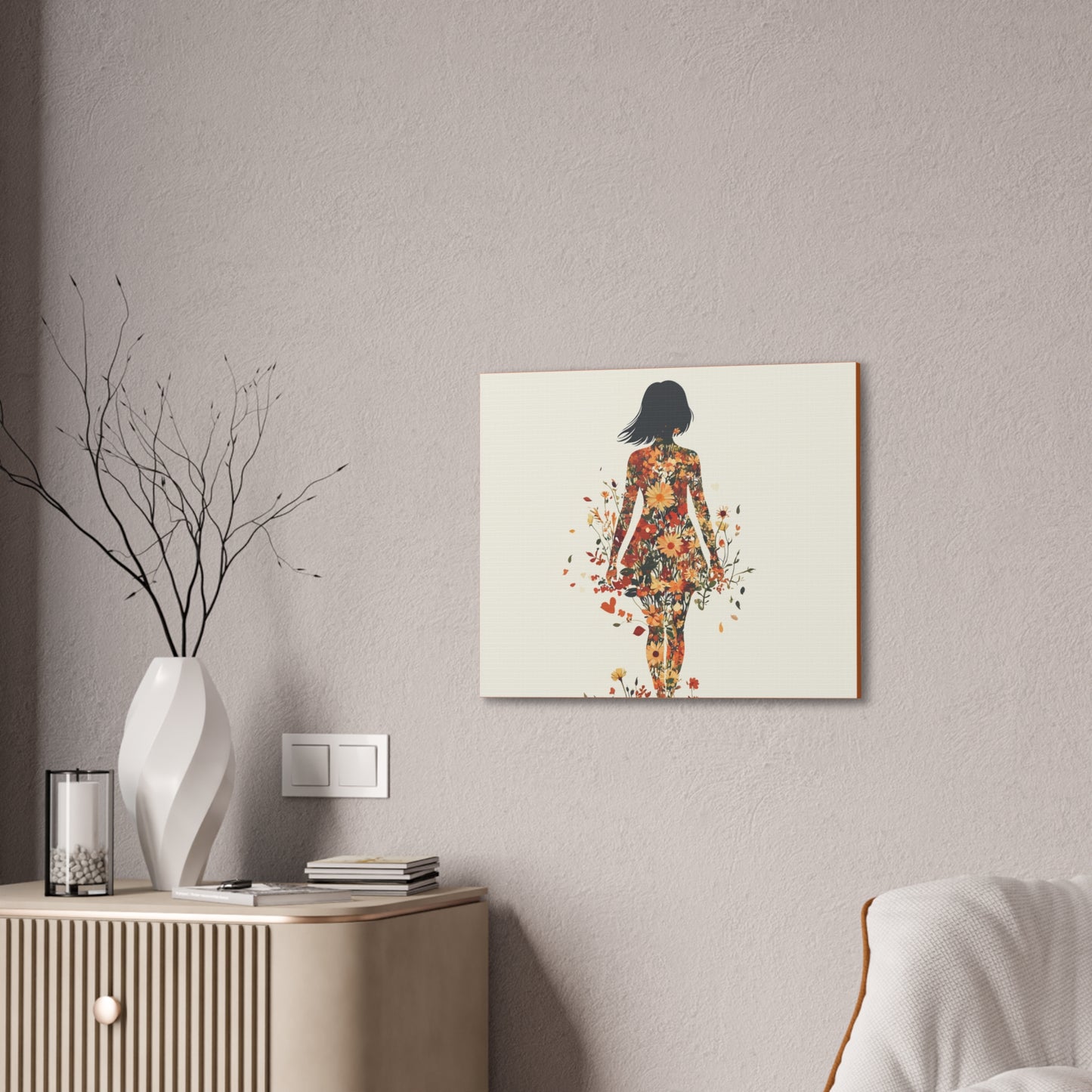 You Belong Among the Wildflowers  - Flower Girl - Print on Canvas