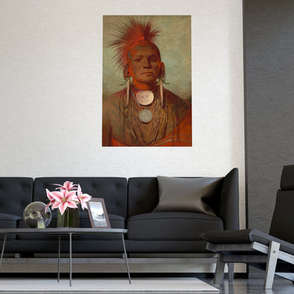 Iowa Medicine Man Portrait - George Catlin - Fine Art Poster