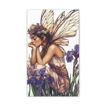Iris You Were Here - Flowers & Fairies Collection - Fine Art Print on Canvas