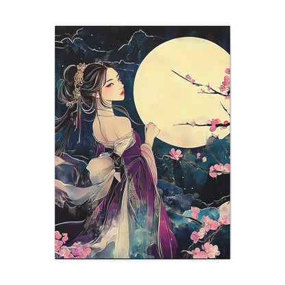 Thinking of You in the Moonlight - Fine Art Print - Wall Art on Canvas