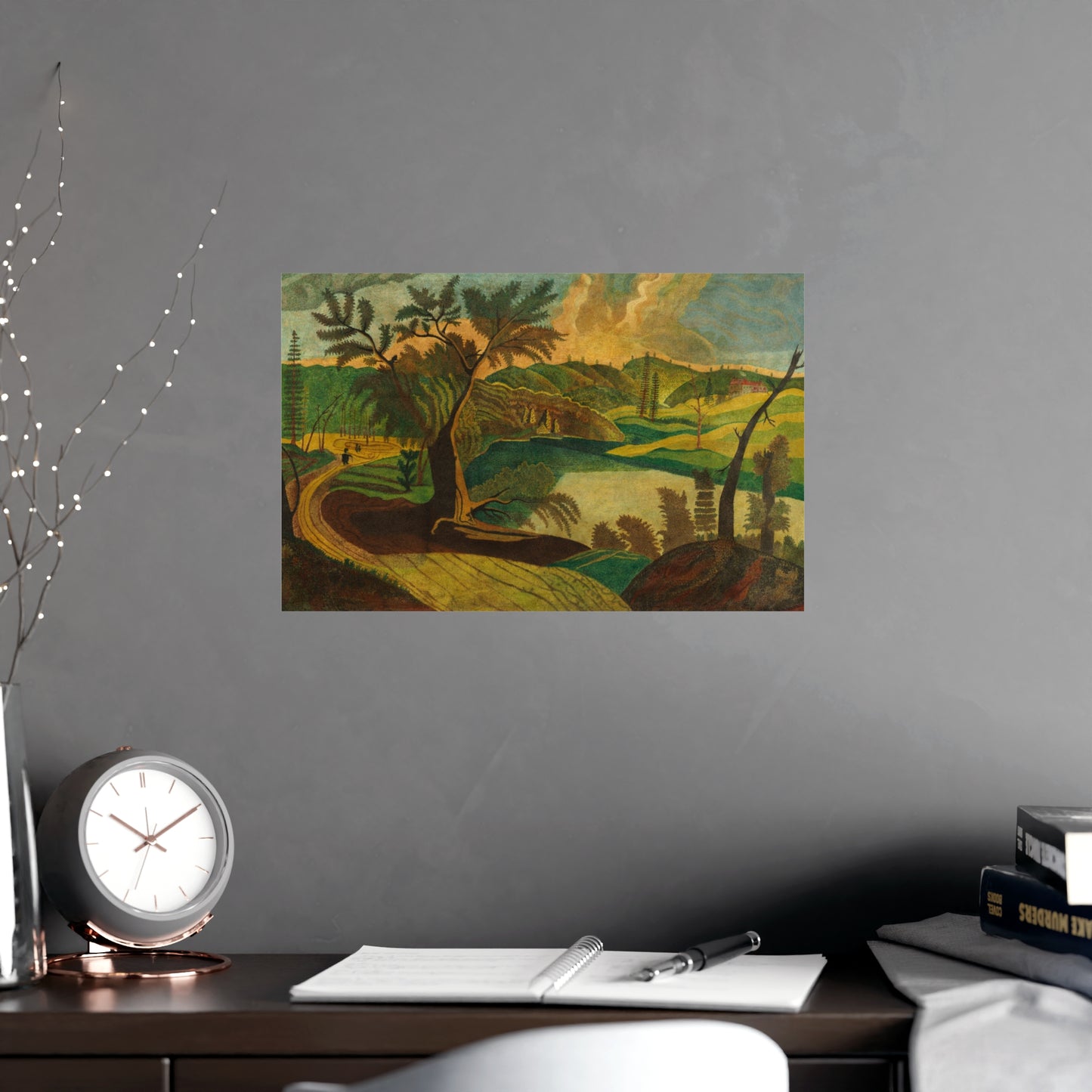 Stylized Landscape - Modern Abstract Fine Art Poster