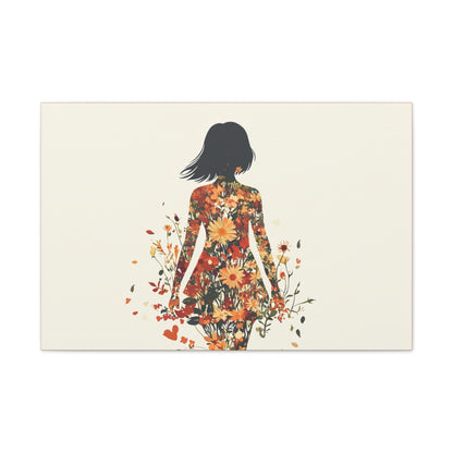 You Belong Among the Wildflowers  - Flower Girl - Print on Canvas