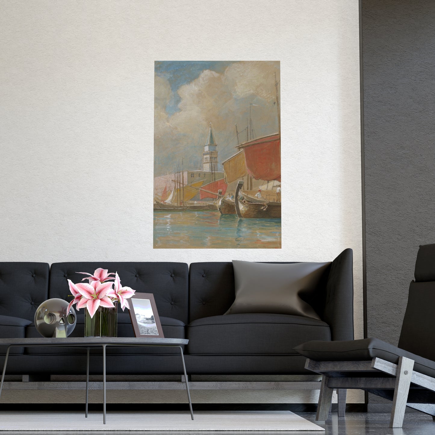 Shipping Along the Molo Venice - Canaletto Fine Art Poster