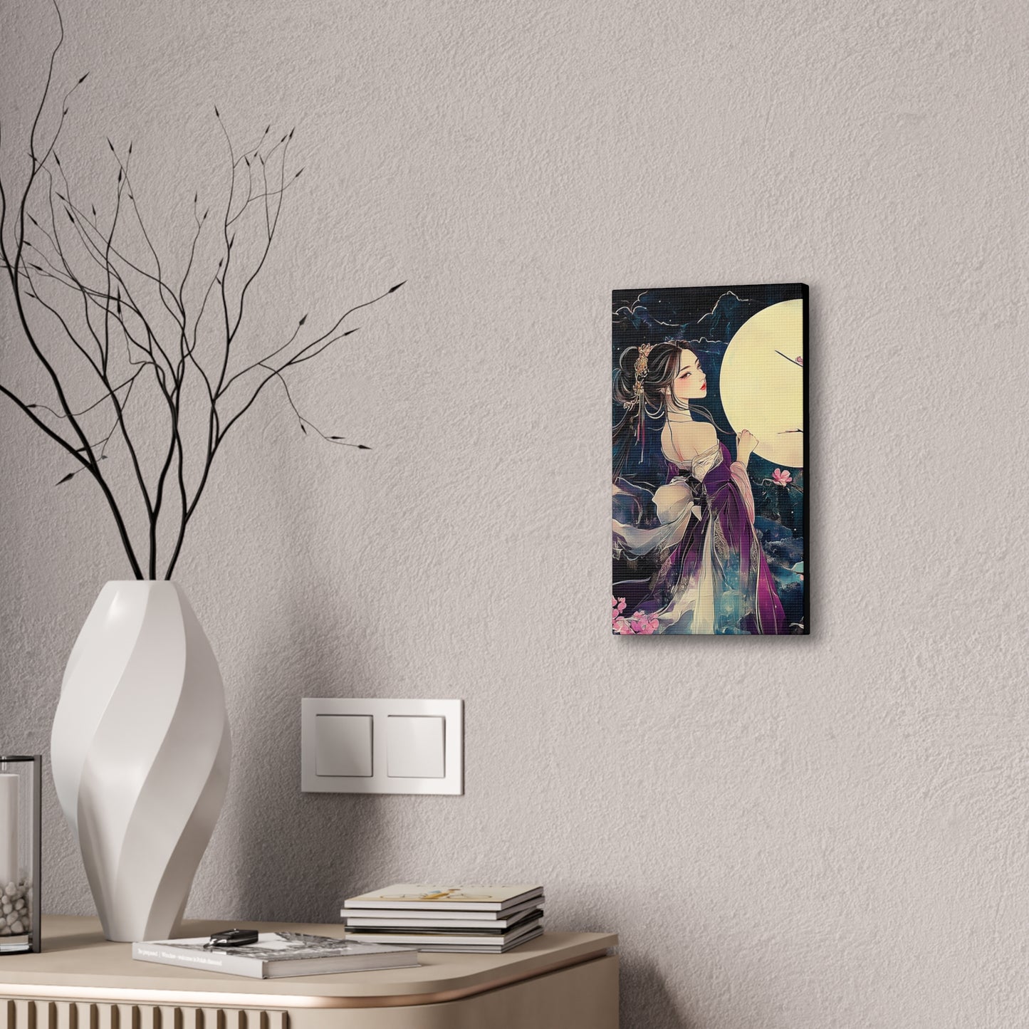 Thinking of You in the Moonlight - Fine Art Print - Wall Art on Canvas