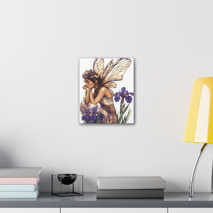 Iris You Were Here - Flowers & Fairies Collection - Fine Art Print on Canvas