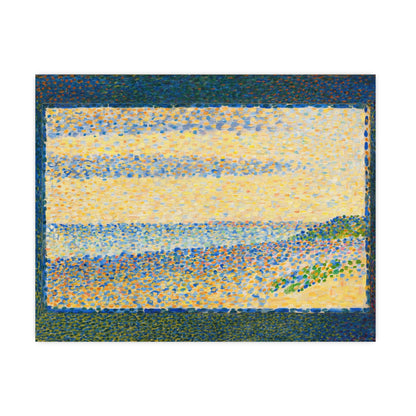 Seascape at Gravelines - Seurat Pointillist Fine Art Poster