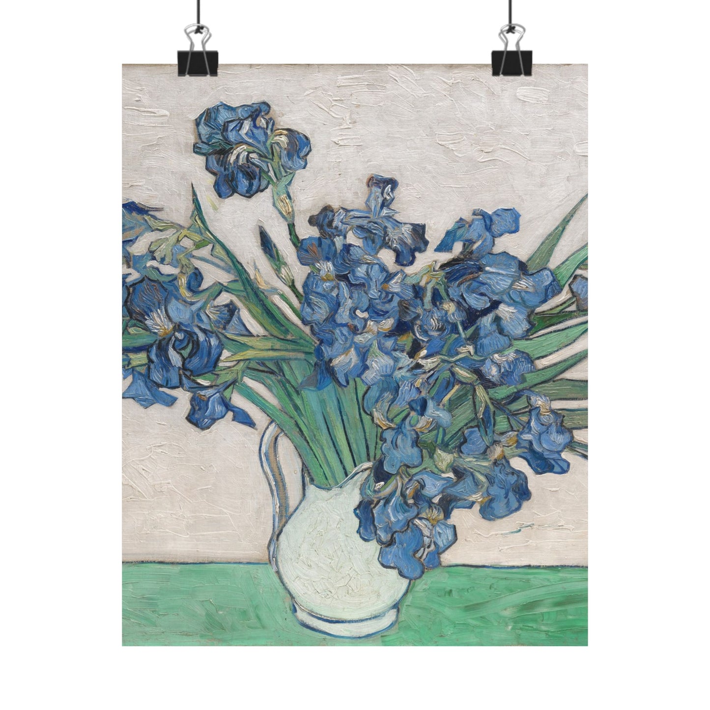 Van Gogh Irises Fine Art Print - Blue Flowers Wall Art