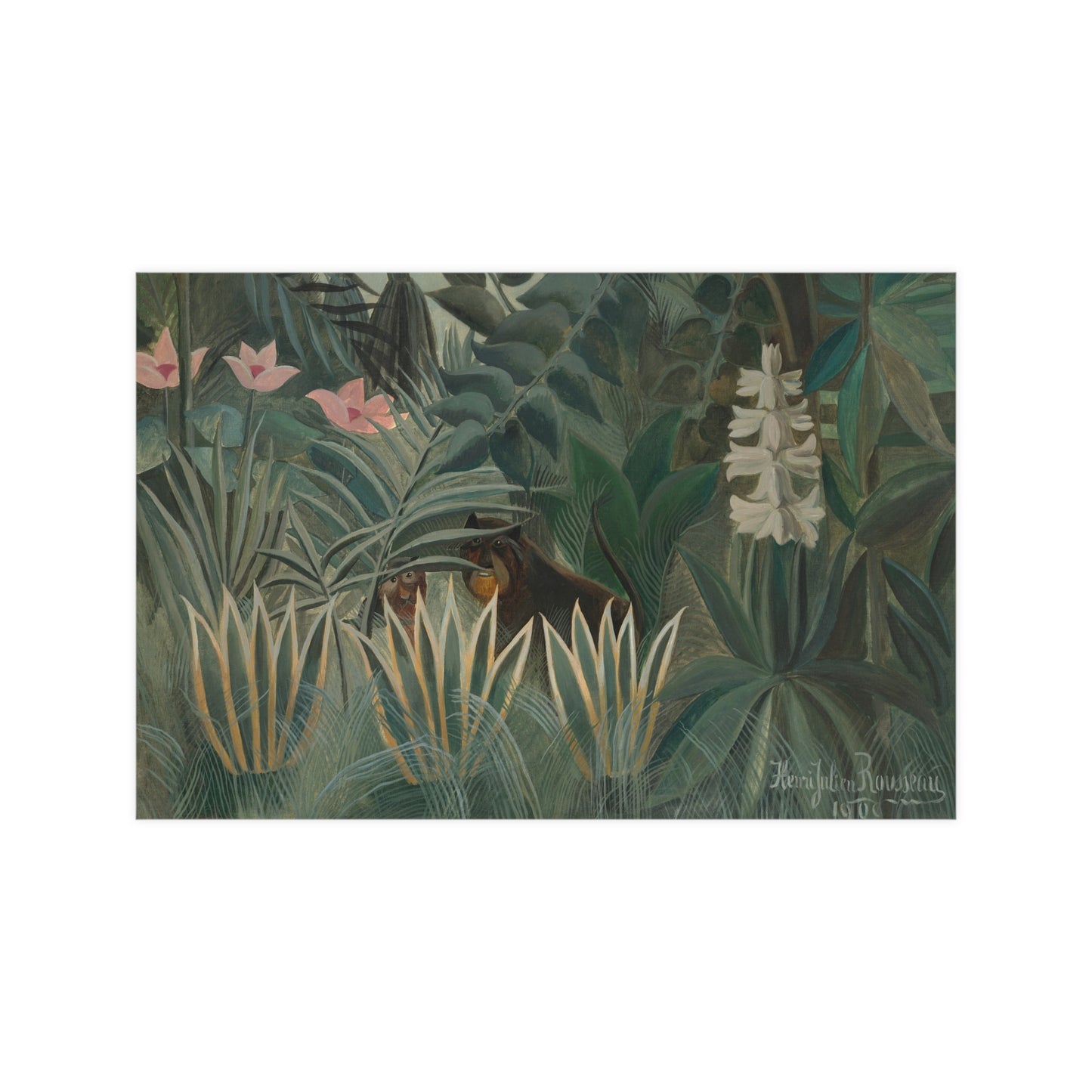 The Equatorial Jungle - Rousseau Tropical Fine Art Poster