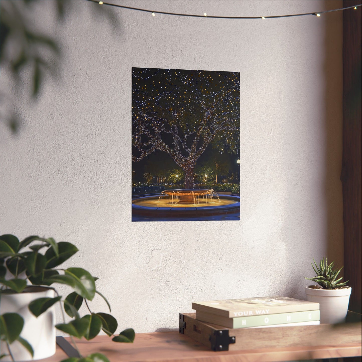 Winter Lights in the Park - Fine Art Print - Poster Print