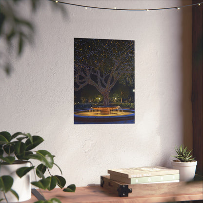 Winter Lights in the Park - Fine Art Print - Poster Print