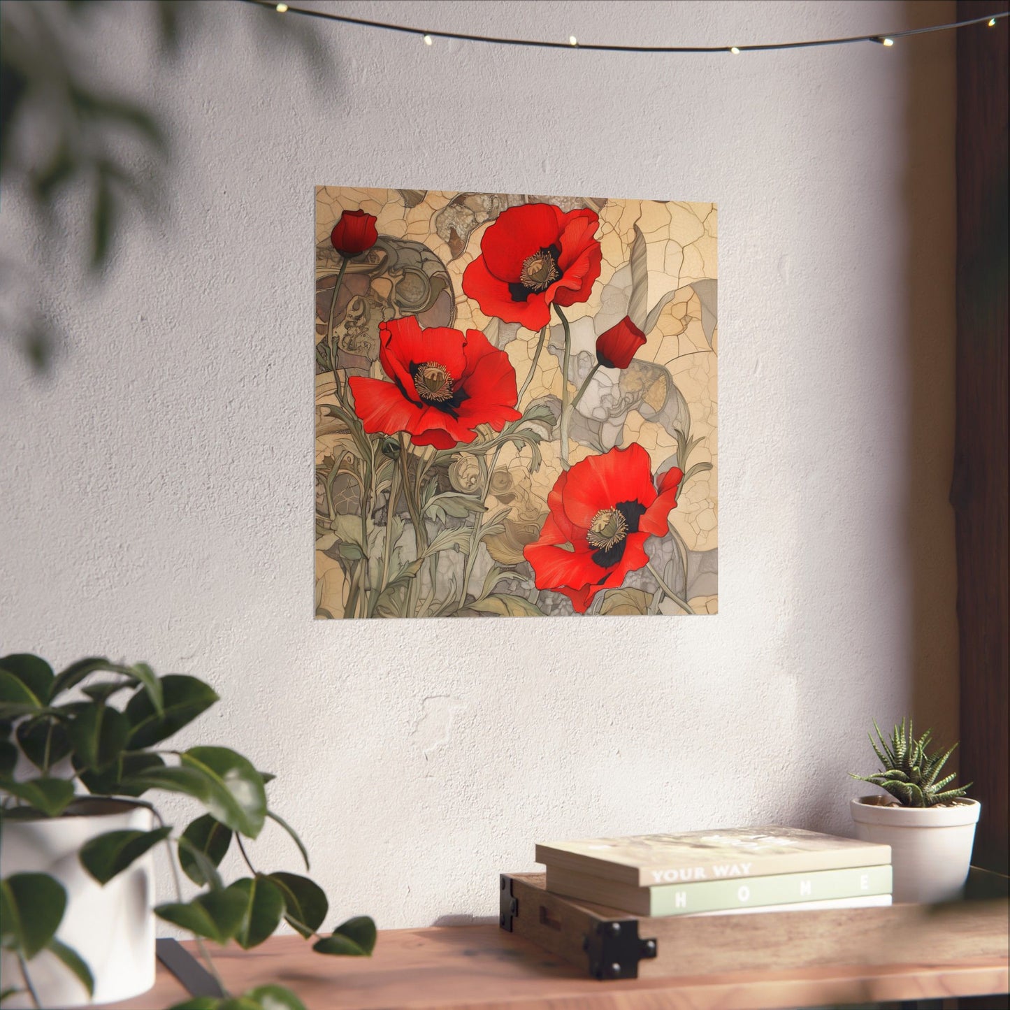 Pretty Poppy Fine Art Print - Floral Matte Vertical Poster – Artwork for Home Décor