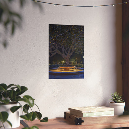 Winter Lights in the Park - Fine Art Print - Poster Print