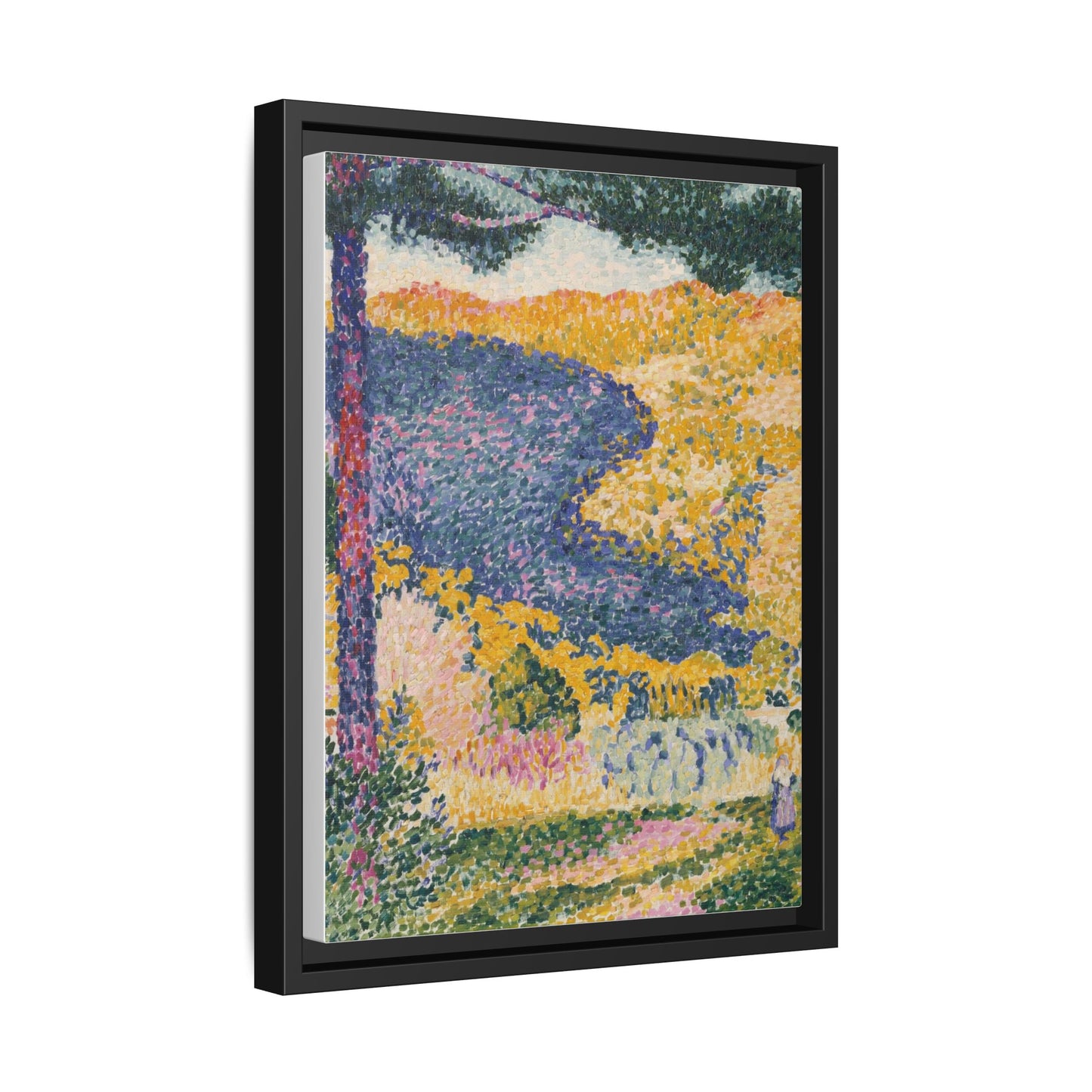 Valley with Fir Shade on the Mountain - Museum Collection - Framed Canvas Print
