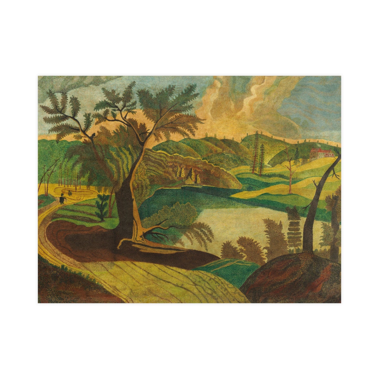 Stylized Landscape - Modern Abstract Fine Art Poster