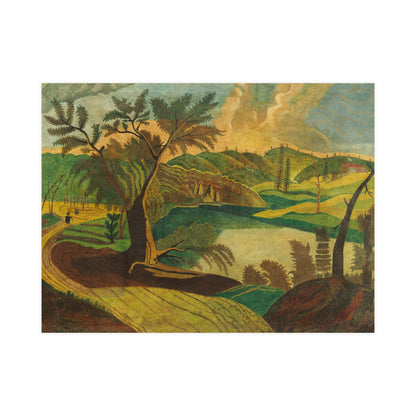 Stylized Landscape - Modern Abstract Fine Art Poster