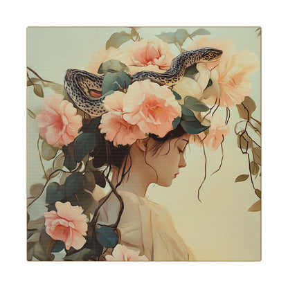Snake Charmer - Secret Garden Series - Fine Art Print on Canvas