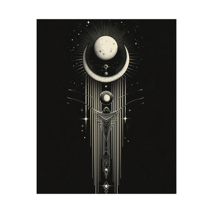 Guided by the Moon - Fine Art Print - Cosmic Poster - Celestial Wall Art - Astronomy Lovers - Space - Ethereal
