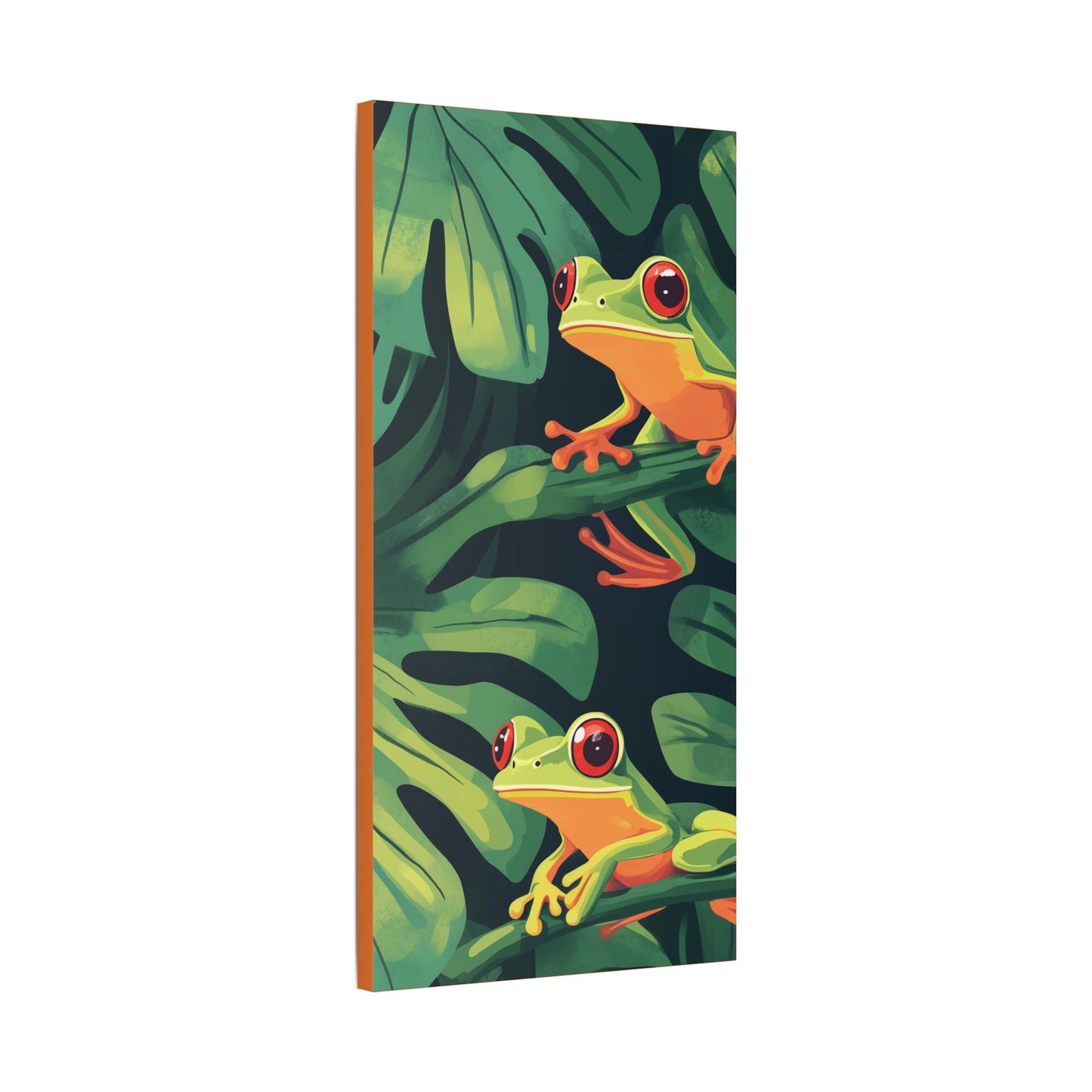 Tree Frog Trio - Garden Friends Series - Fine Art Print on Canvas