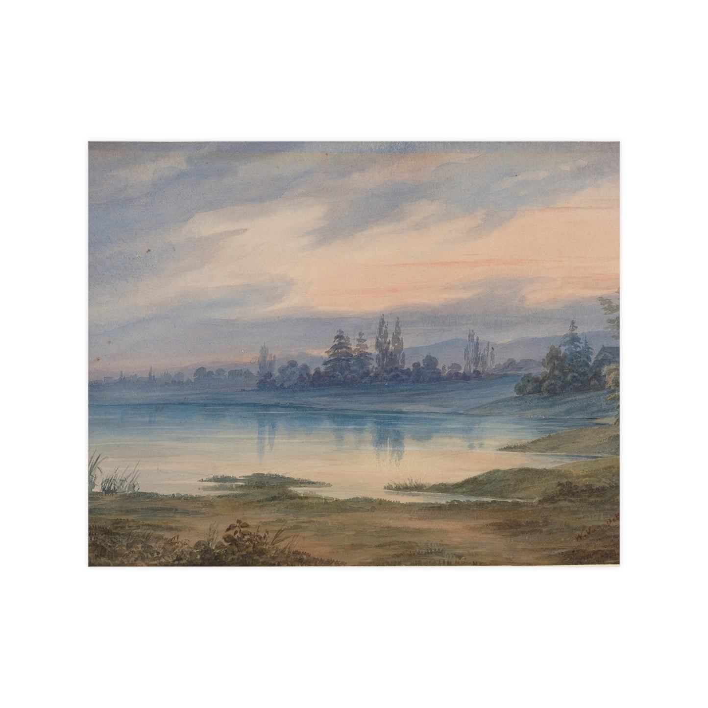 Landscape near Strasbourg - European Pastoral Fine Art Poster