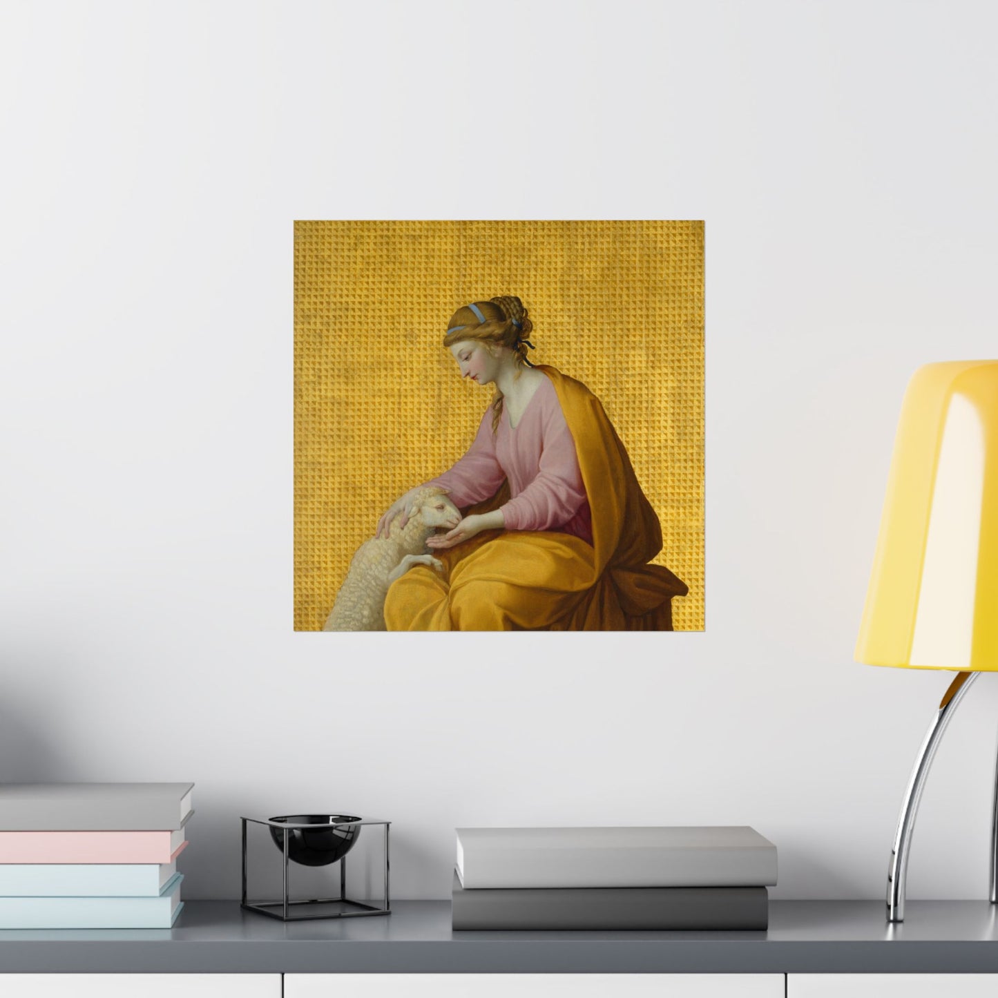Virtues Art - Meekness - Fine Art Print - Elegant - Vertical Poster - Vintage Art Print