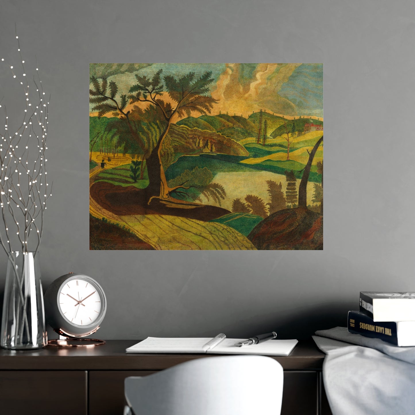 Stylized Landscape - Modern Abstract Fine Art Poster