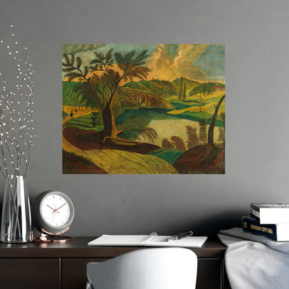 Stylized Landscape - Modern Abstract Fine Art Poster