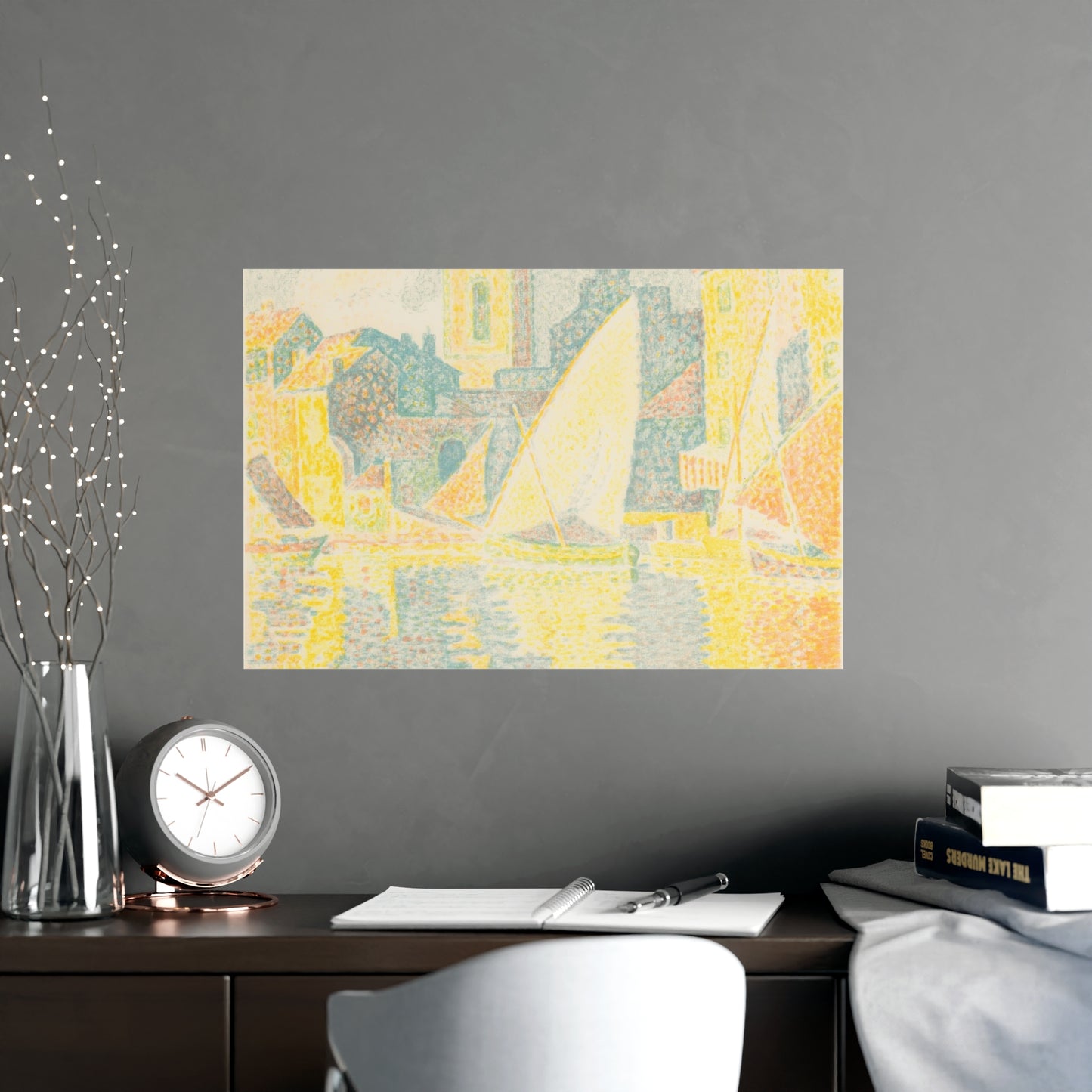 Port of Saint-Tropez - Signac Pointillist Fine Art Poster