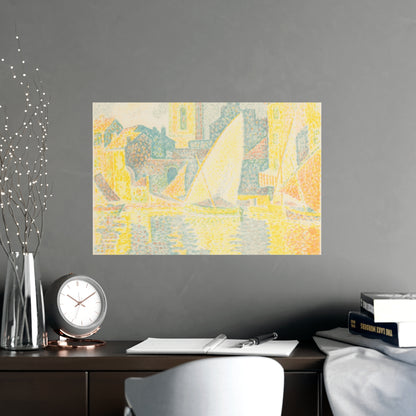 Port of Saint-Tropez - Signac Pointillist Fine Art Poster