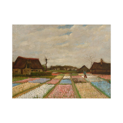 Flower Beds in Holland - Van Gogh Fine Art Poster