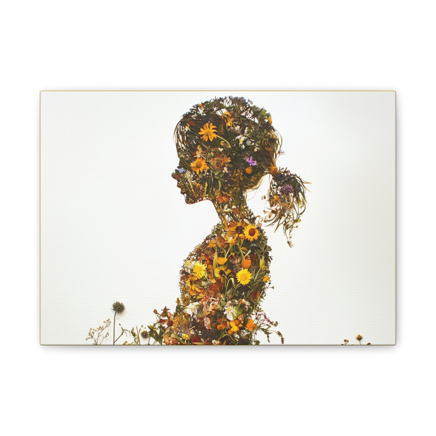 Summers Gone By - Wildflowers Fine Art Print on Canvas