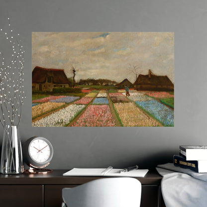 Flower Beds in Holland - Van Gogh Fine Art Poster