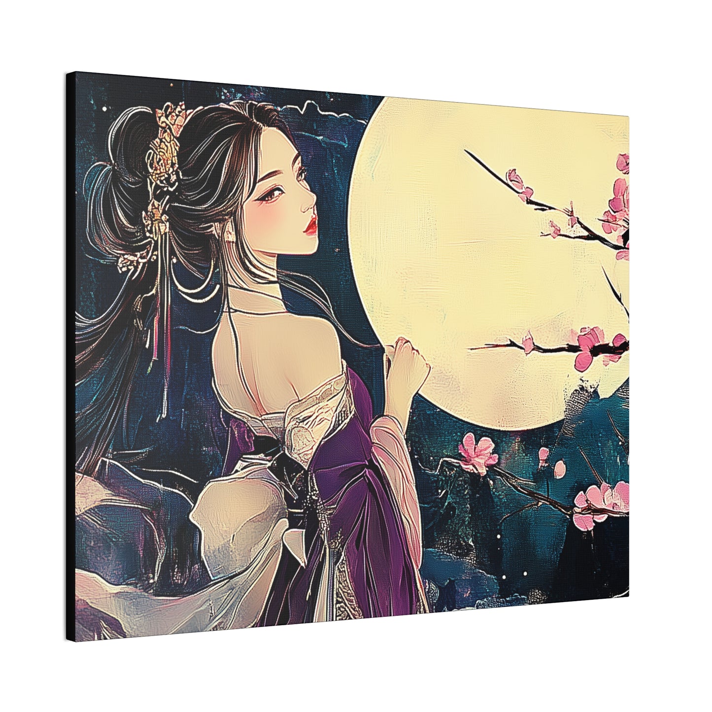Thinking of You in the Moonlight - Fine Art Print - Wall Art on Canvas
